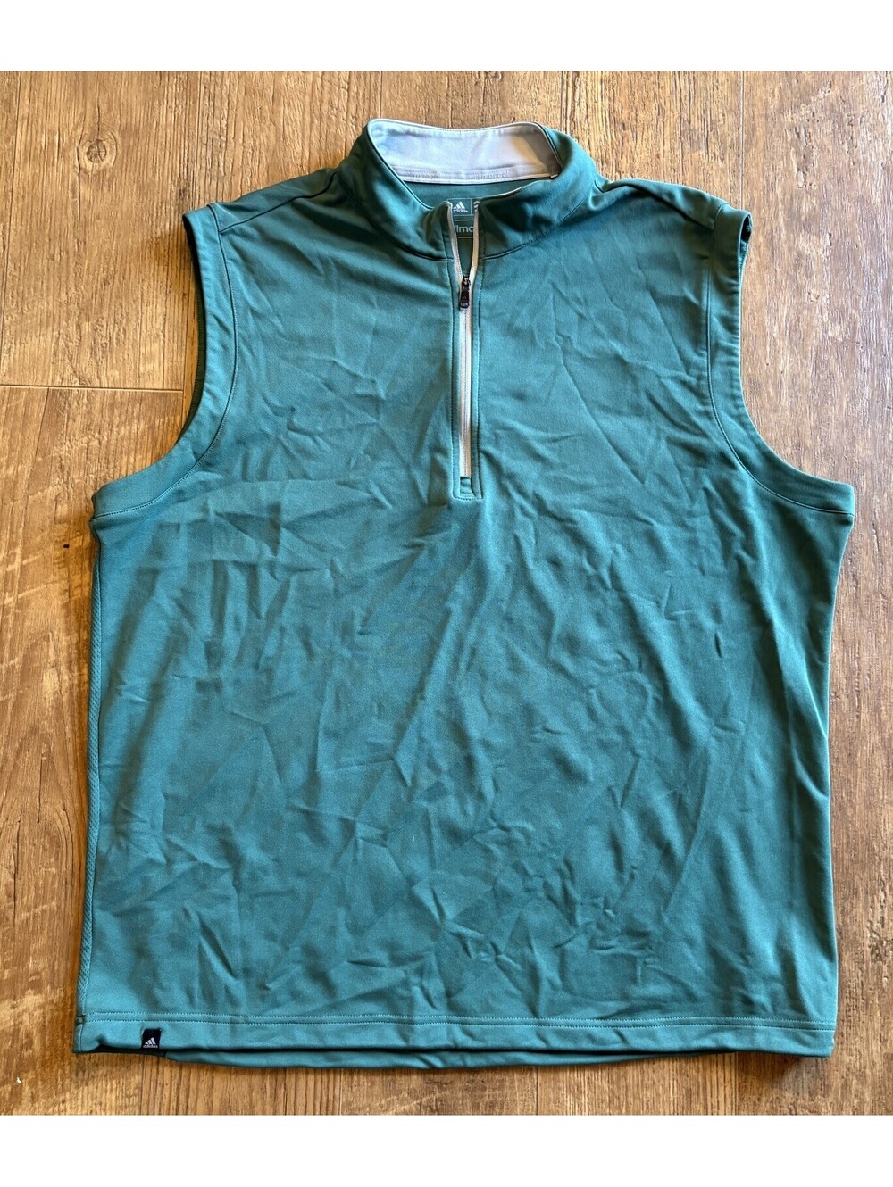 Adidas Golf Vest Men's Large Performance Climalite Stretch Green